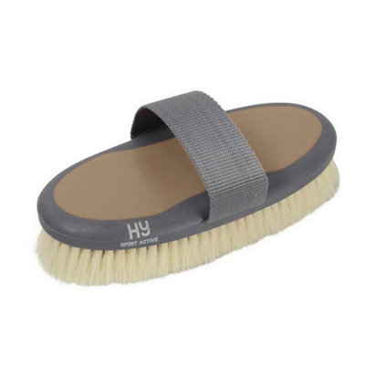 Hyshine Active Groom Goat Hair Body Brush Desert Sand (One Size) from B&Q