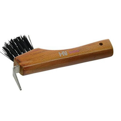 Hyshine Luxury Hoof Pick With Brush Tan (One Size)