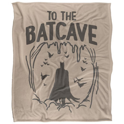 B&Q -  Batman To The Batcave Blanket Multicoloured (36In X 58In)