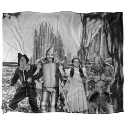 - The Wizard Of Oz Black And White Blanket Multicoloured (58In X 36In)