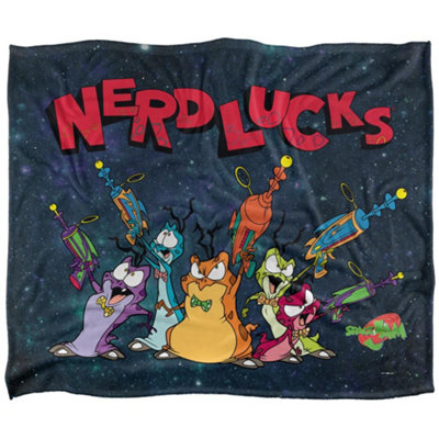  - Space Jam Nerdlucks Blanket Multicoloured (58In X 36In)