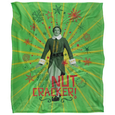  - Elf Son Of A Nutcracker Buddy Blanket Multicoloured (58In X 36In)