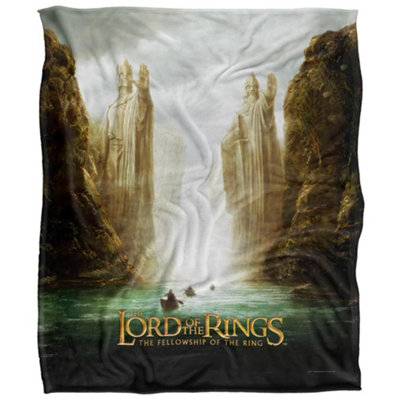  - Lord Of The Rings Fellowship Movie Poster Blanket Multicoloured (36In X 58In)