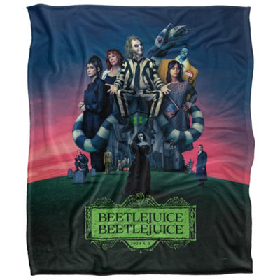 - Beetlejuice Beetlejuice Movie Poster Blanket Multicoloured (36In X 58In)