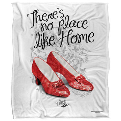  - The Wizard Of Oz Theres No Place Like Home Ruby Slippers Blanket Multicoloured (58In X 36In)