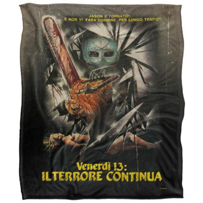  - Friday The 13Th Italian Blanket Multicoloured (58In X 36In)