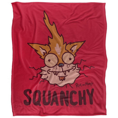  - Rick And Morty Squanchy Blanket Multicoloured (36In X 58In)