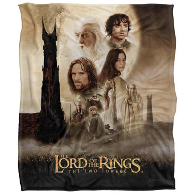  - Lord Of The Rings Two Towers Movie Poster Blanket Multicoloured (36In X 58In)