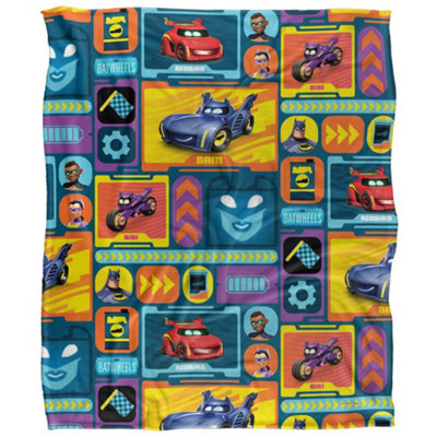  - Batwheels Characters Blanket Multicoloured (36In X 58In)