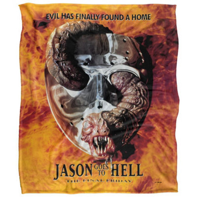  - Friday The 13Th Jason Goes To Hell Poster Blanket Multicoloured (58In X 36In)