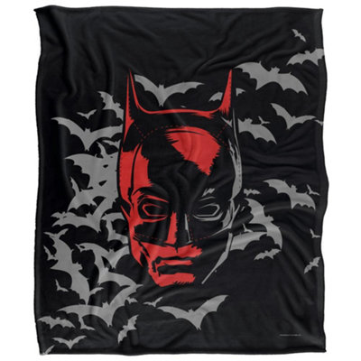 - The Batman Cartoon Blanket Multicoloured (58In X 36In)