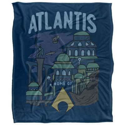  - Aquaman Atlantis Blanket Multicoloured (36In X 58In)