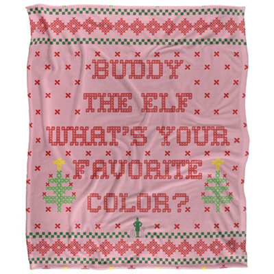  - Elf Whats Your Favourite Colour Blanket Multicoloured (36In X 58In)