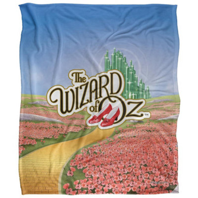  - The Wizard Of Oz Emerald City Logo Blanket Multicoloured (58In X 36In)