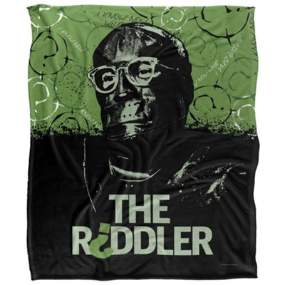  - The Batman Riddler Blanket Multicoloured (58In X 36In)