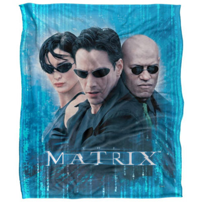  - The Matrix Group Shot Blanket Multicoloured (58In X 36In)