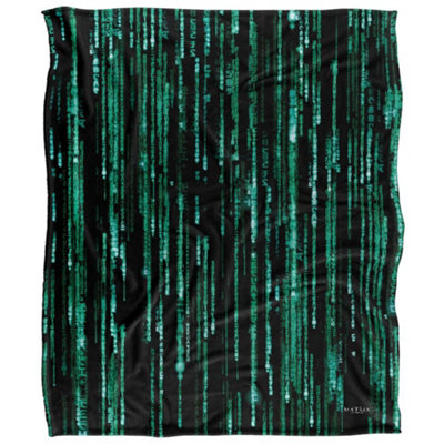  - The Matrix Code Blanket Multicoloured (58In X 36In)
