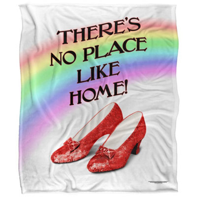  - The Wizard Of Oz Theres No Place Like Home Rainbow Blanket Multicoloured (58In X 36In)