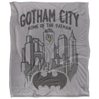 B&Q -  Batman Gotham Blanket Multicoloured (36In X 58In)