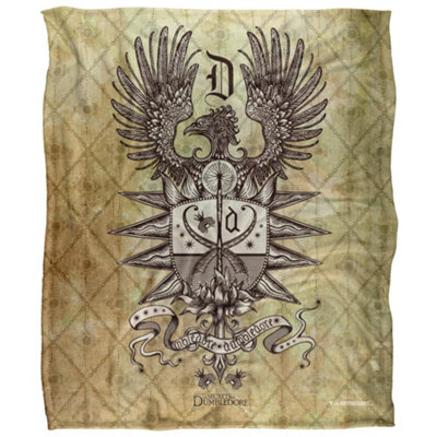  - Fantastic Beasts Crest Dumbledore Blanket Multicoloured (36In X 58In)