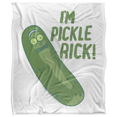  - Rick And Morty Pickle Rick Blanket Multicoloured (36In X 58In)