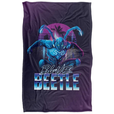  - Blue Beetle Pose Blanket Beetle/blue (58In X 36In)