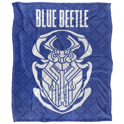  - Blue Beetle Repeat Print Blanket Multicoloured (36In X 58In)