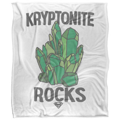 B&Q -  Superman Kryptonite Rocks Blanket Multicoloured (58In X 36In)