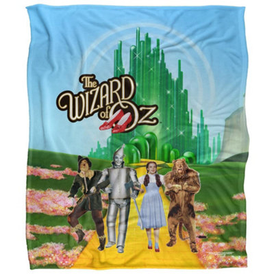  - The Wizard Of Oz Emerald City Group Shot Blanket Multicoloured (58In X 36In)