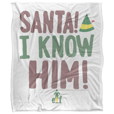  - Elf I Know Him Blanket Multicoloured (36In X 58In)