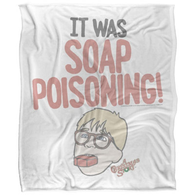  - A Christmas Story Soap Poisoning Blanket Multicoloured (36In X 58In)