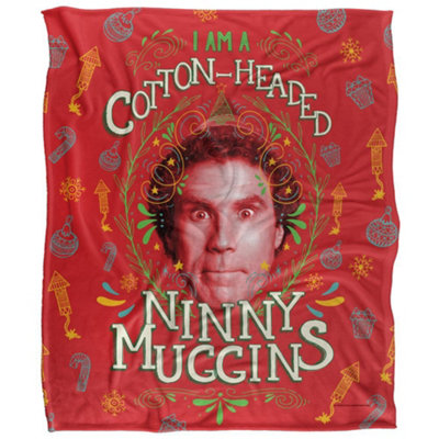  - Elf Ninny Muggins Blanket Multicoloured (58In X 36In)