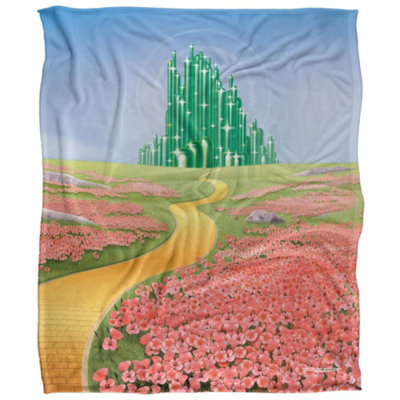  - The Wizard Of Oz Emerald City Scenic Blanket Multicoloured (58In X 36In)