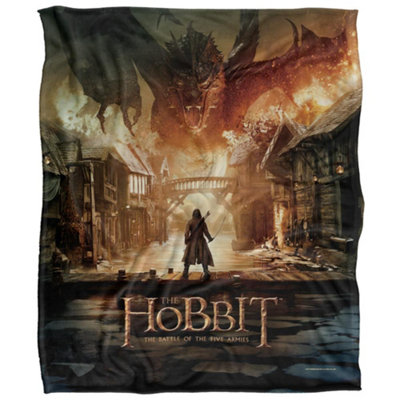  - The Hobbit Dragon Blanket Multicoloured (58In X 36In)