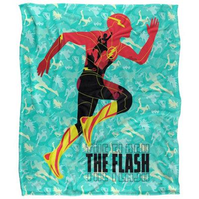  - The Flash Silhouette Blanket Multicoloured (58In X 36In)