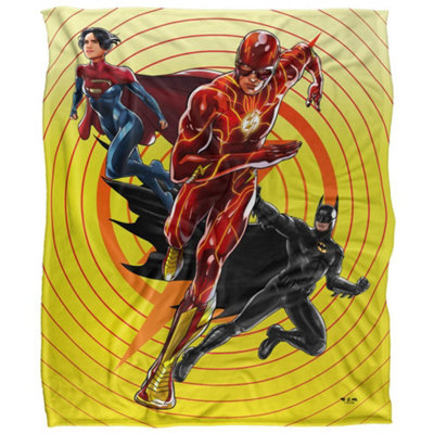  - The Flash Cartoon Blanket Multicoloured (58In X 36In)