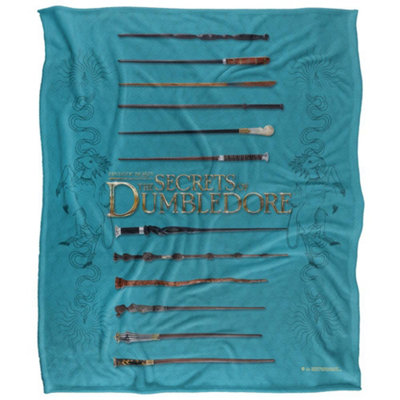  - Fantastic Beasts Wands Blanket Multicoloured (58In X 36In)
