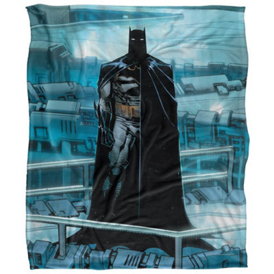 B&Q -  Batman Pose Blanket Multicoloured (58In X 36In)