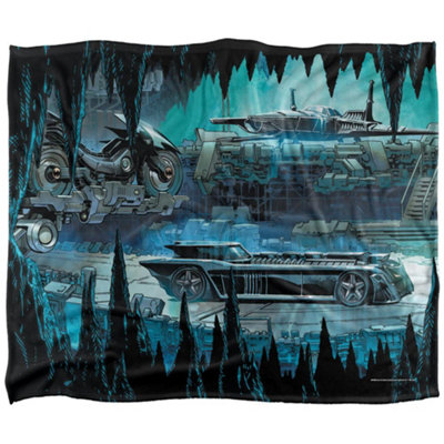 B&Q -  Batman Vehicles Blanket Multicoloured (58In X 36In)