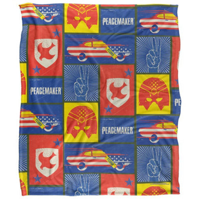  - Peacemaker Patchwork Blanket Multicoloured (58In X 36In)