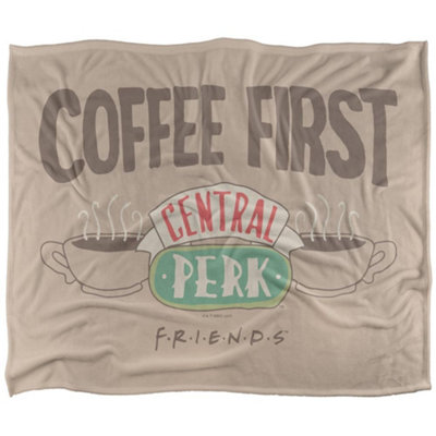  - Friends Coffee First Blanket Multicoloured (36In X 58In)
