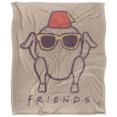  - Friends Turkey Blanket Multicoloured (36In X 58In)