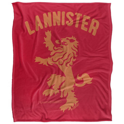 B&Q -  Lannister Crest Blanket Multicoloured (36In X 58In)