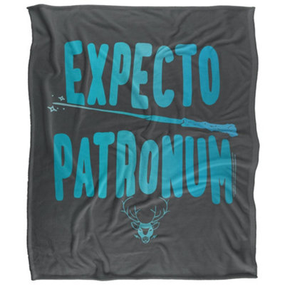 B&Q -  Expecto Patronum Wand Blanket Multicoloured (36In X 58In)