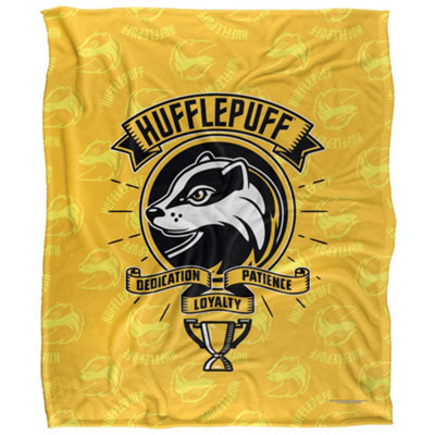 B&Q -  DedicationPatienceLoyalty Hufflepuff Blanket Multicoloured (36In X 58In)