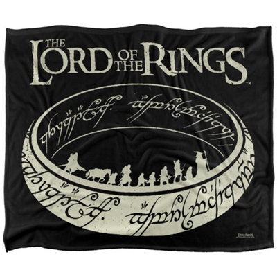  - Lord Of The Rings Silhouette Blanket Multicoloured (36In X 58In)