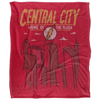  - The Flash Central City Blanket Multicoloured (36In X 58In)