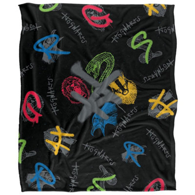 B&Q -  Repeat Print Blanket Multicoloured (36In X 58In)