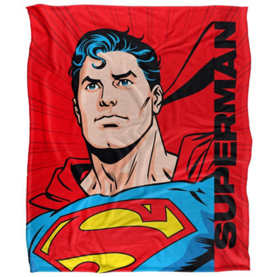 B&Q -  Superman Poses Blanket Multicoloured (36In X 58In)