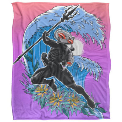 - Aquaman Surf Black Manta Blanket Multicoloured (36In X 58In)